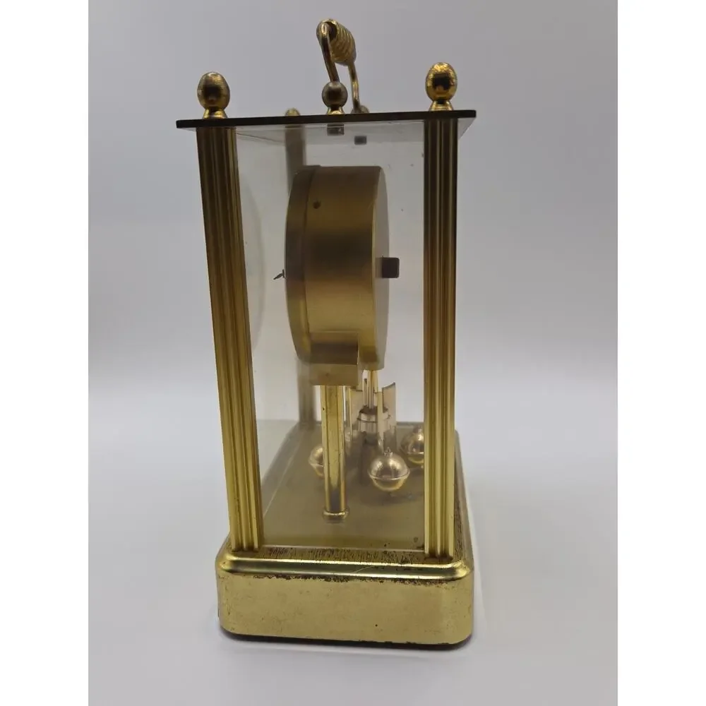 Classic London Clock Co. Brass Glass Mantel Carriage Clock Quartz Not Working